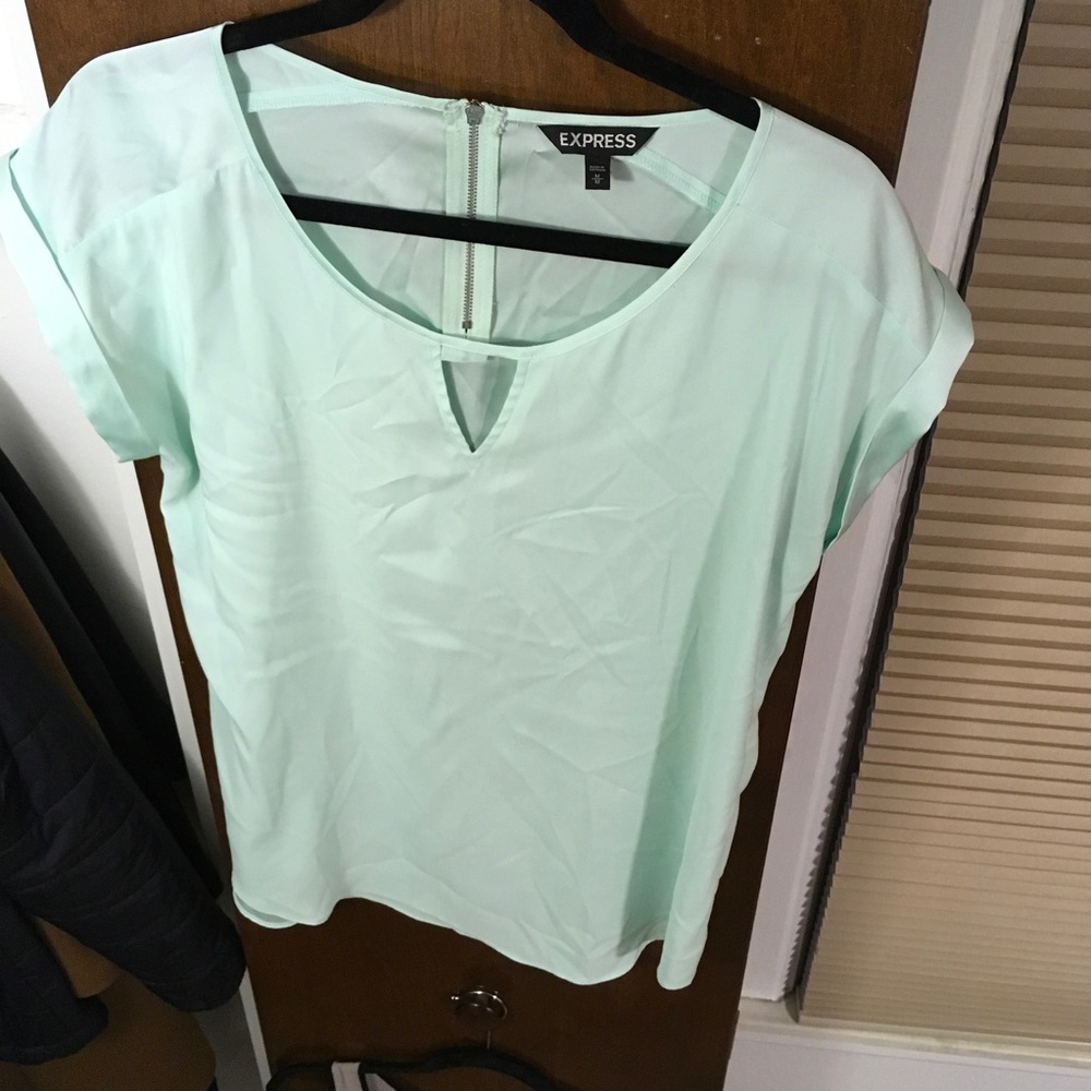Light blue blouse